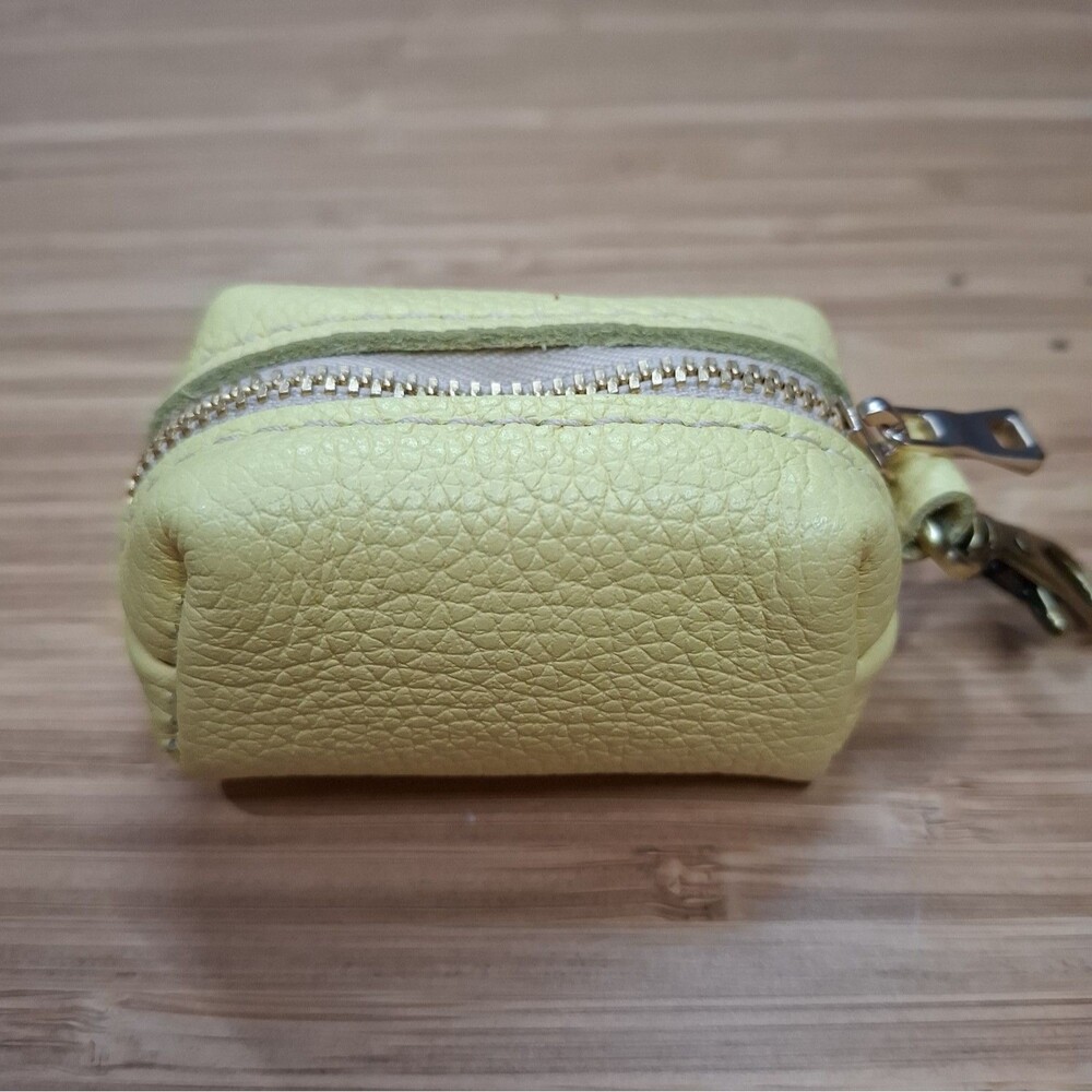 Portland Leather Goods NWOT - Dopp Keychain Pouch Coin Purse Butter Bliss Canary